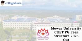 Mewar University CUET PG Fees Structure 2025 Out